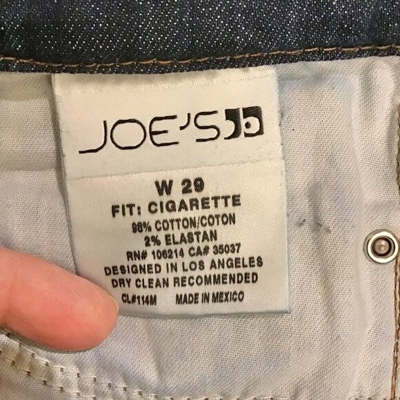 Joe’s Jeans 29 (6) Cigarette Straight Drew Wash Women’s Jeans Mid Rise - Picture 8 of 10
